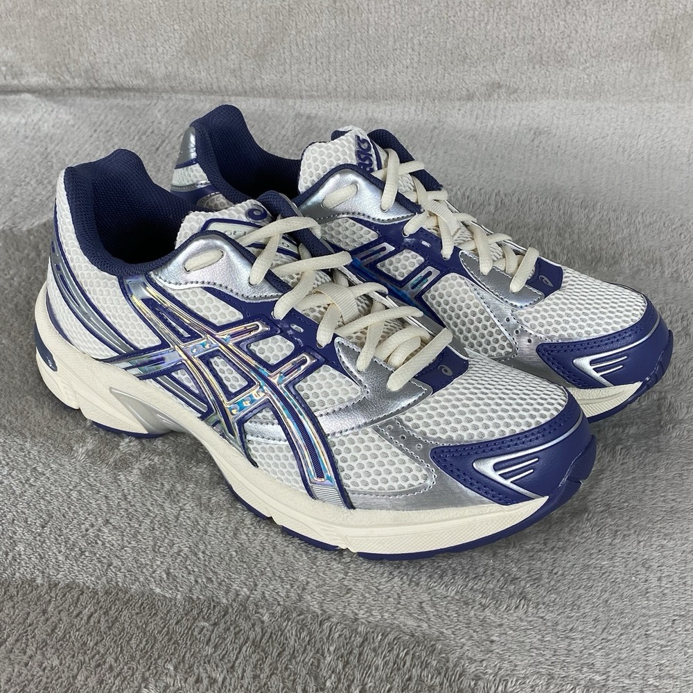 Asics Gel-1130 Womens Shoes Size 10 White Blue Silver Running 1202A528